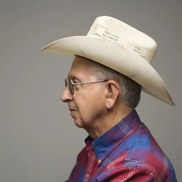 Man in cowboy-hoed. — Stockfoto