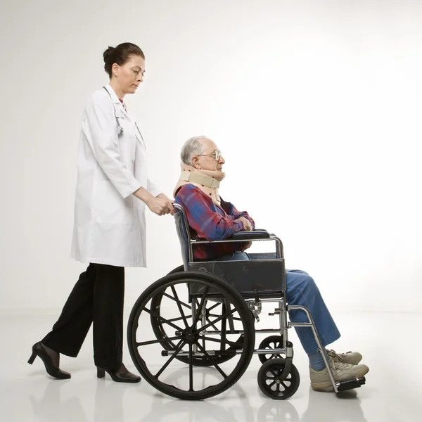 Patient och doktor. — Stockfoto