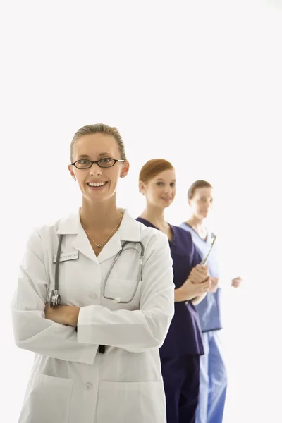 Läkare och sjuksköterska. — Stockfoto