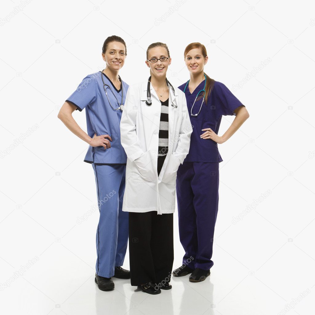 Women healthcare workers.