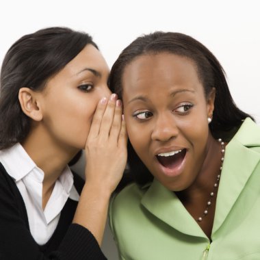 Women gossiping. clipart