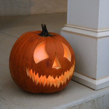 parlak jack-o'-lantern.