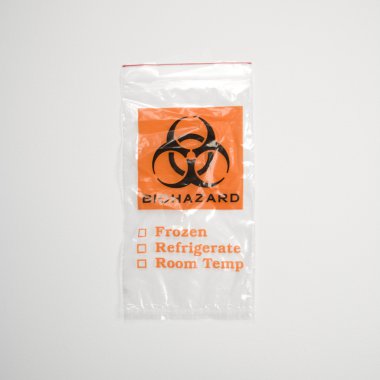 plastik biohazard çanta.