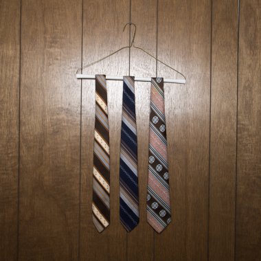 Three vintage neckties. clipart