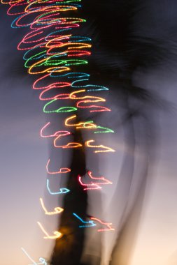 Abstract colored lights. clipart