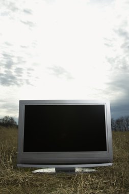 Television outside. clipart