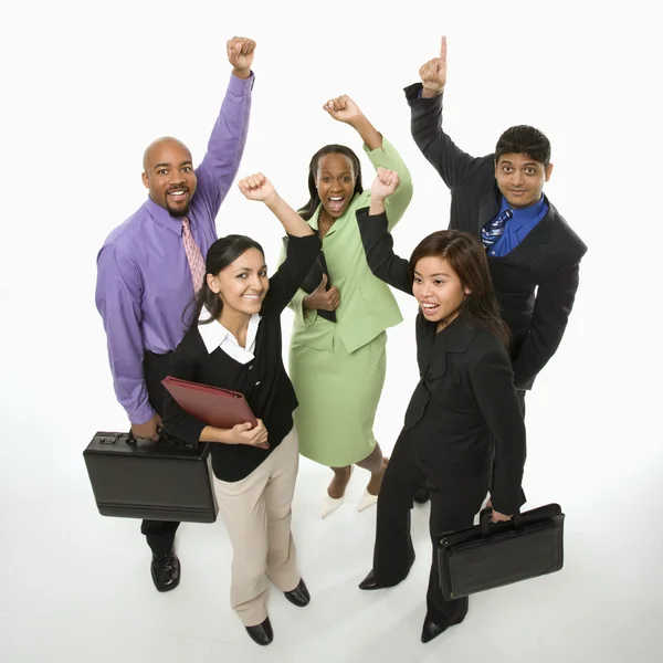 Equipo empresarial ganador . — Foto de Stock