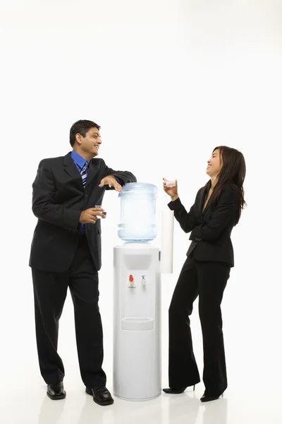 Wasserkühler-Talk. — Stockfoto
