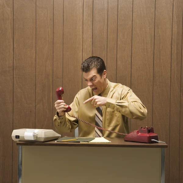 Empresario gritando . — Foto de Stock