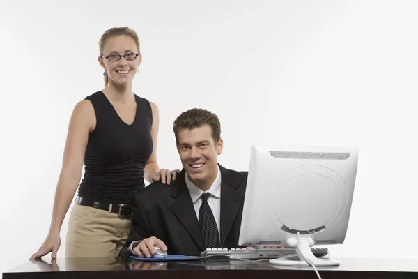 Businesspeople in office. — Stock Photo, Image