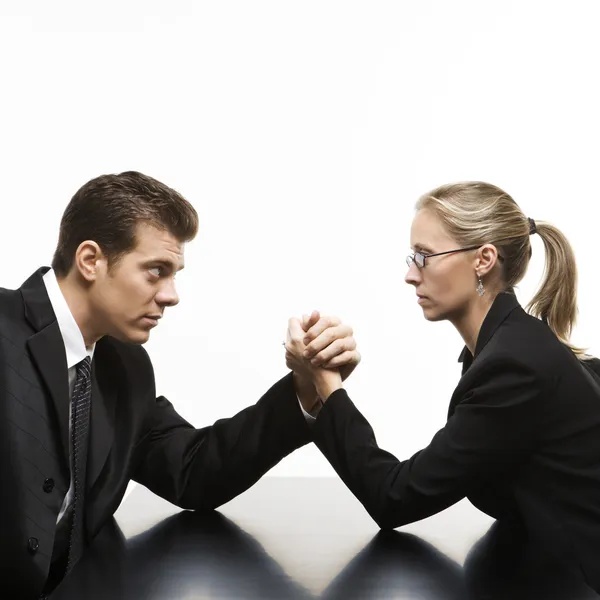 Mann gegen Frau. — Stockfoto