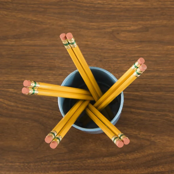 Pencils in cup. — Stock Photo, Image
