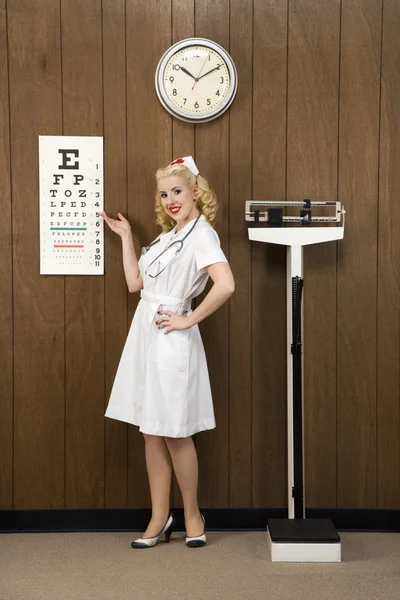 Retro-Krankenschwester. — Stockfoto