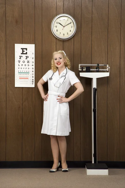 Retro nurse. — Stock Photo, Image
