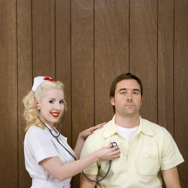 Krankenschwester und Patient. — Stockfoto