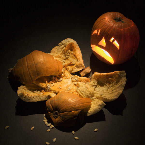 Halloween pumpkins.