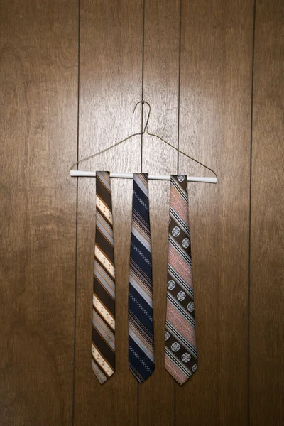 Three retro neckties.