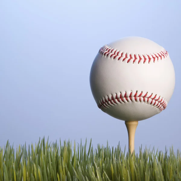 Baseball su tee . — Foto Stock