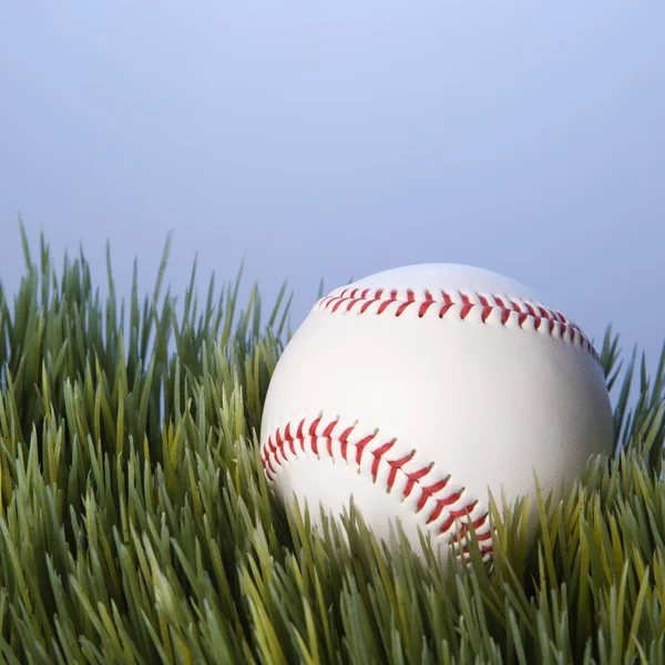 棒球在草地上. — 图库照片