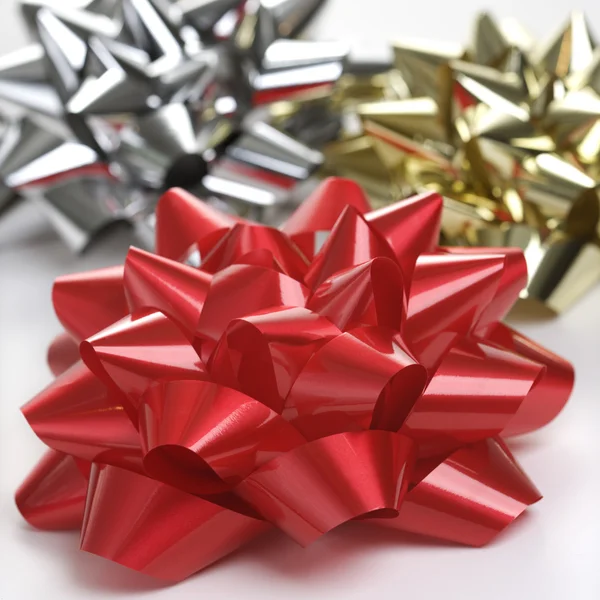 Three Christmas bows. — Stock Photo, Image
