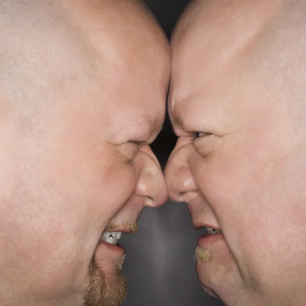 Men face to face. — Stock Photo, Image