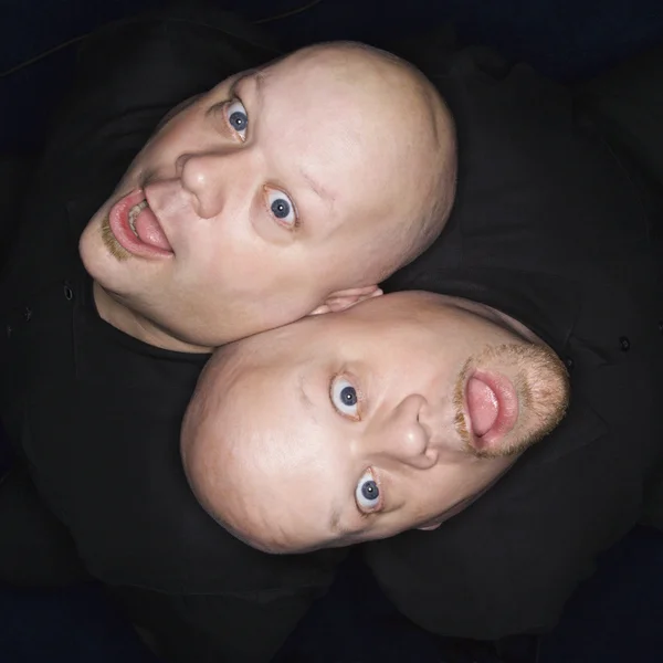 Twin bald men. — Stock Photo, Image