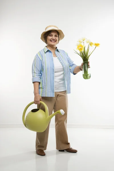 Kertésznő. — Stock Fotó
