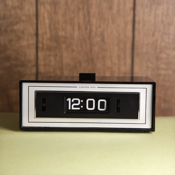 Retro clock set for 12:00. — Stock Photo, Image