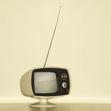 Vintage television set. clipart