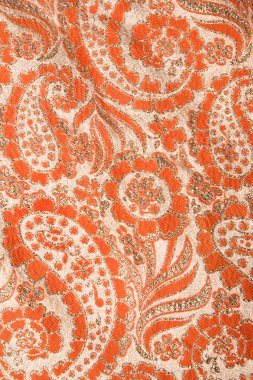 Paisley fabric detail. clipart