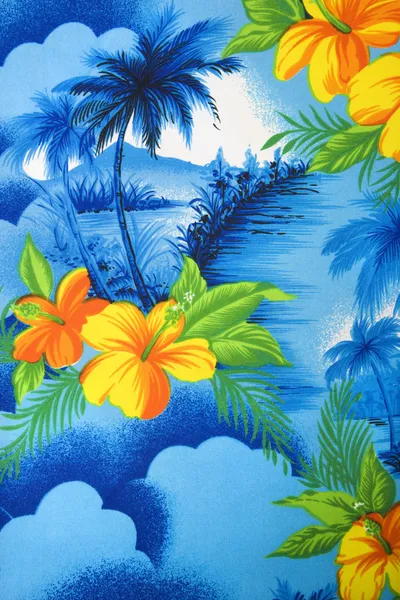 Tropisches Stoffdetail. — Stockfoto