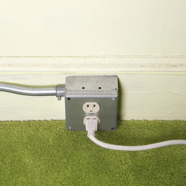 Wall outlet socket. — Stock Photo, Image