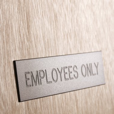 Çalışanların sadece işareti.