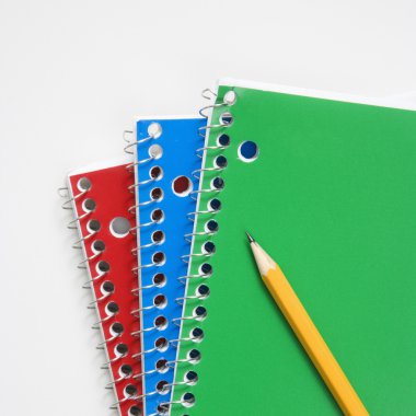 Pencil on notebooks clipart