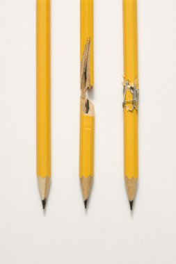 Pencils on white background. clipart