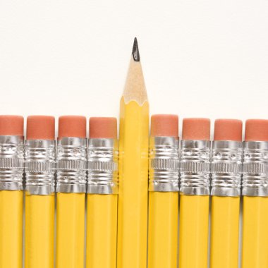 Row of pencils. clipart