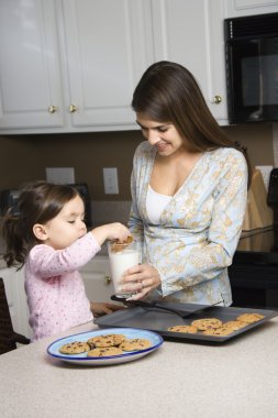 Mother and daughter. clipart