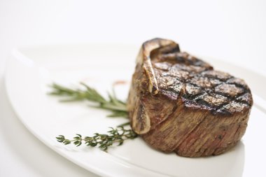 Grilled beef tenderloin. clipart