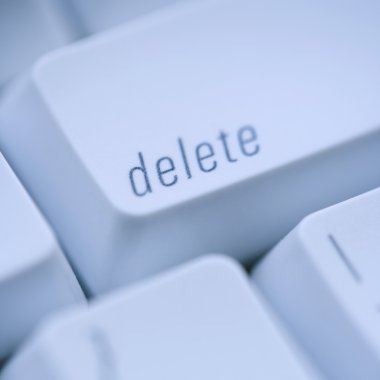 Delete computer key. clipart