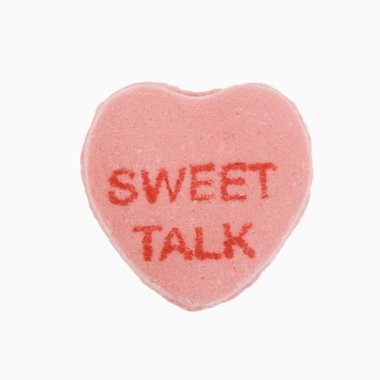 Candy heart on white. clipart