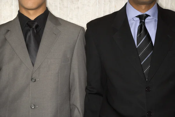 Dois homens de negócios em ternos e gravatas — Fotografia de Stock
