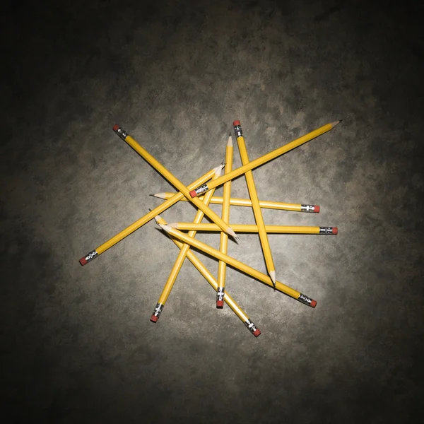 Stapel van potloden. — Stockfoto