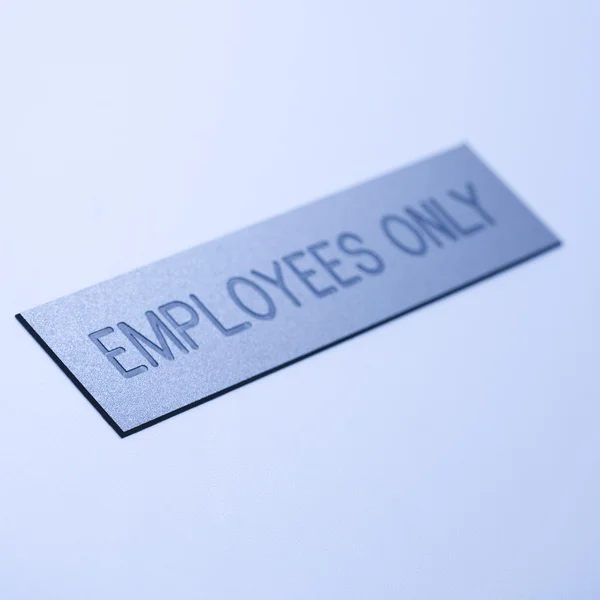 Employees only sign. — Stock Photo, Image