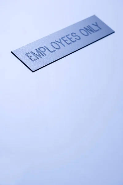 Employees only sign. — Stock Photo, Image