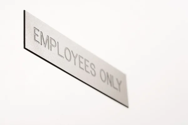 Employees only sign. — Stock Photo, Image