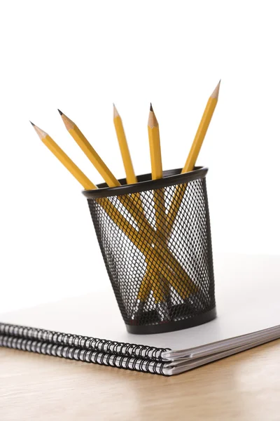 Bleistifte im Etui. — Stockfoto