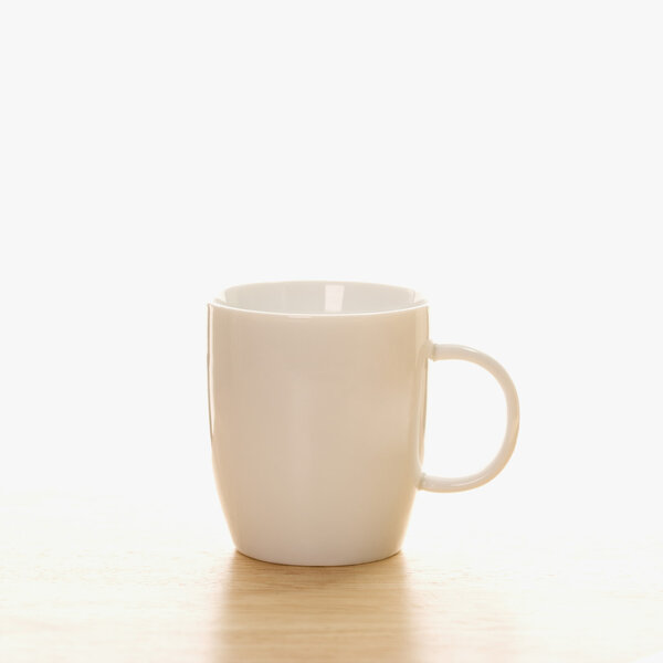 White coffee cup.