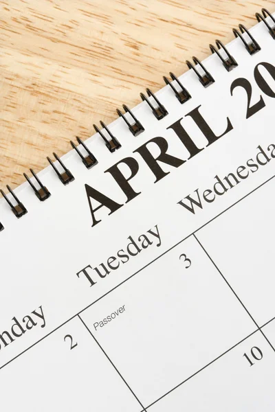 Aprile sul calendario . — Foto Stock