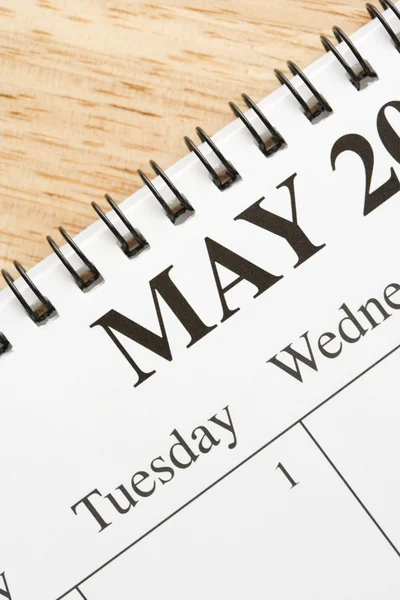 Maio no calendário . — Fotografia de Stock