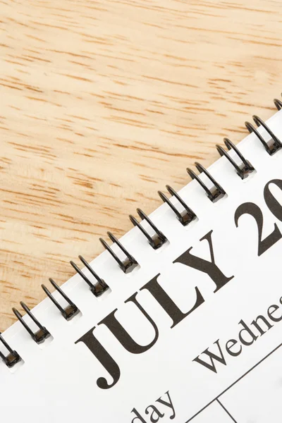 Julho no calendário . — Fotografia de Stock